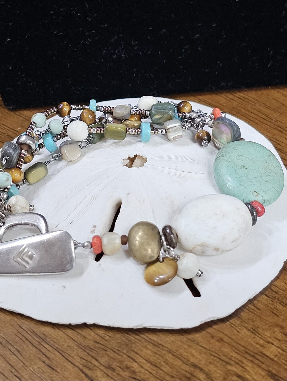 Silpada Chunky Gemstone Bracelet with 925 Silver Clasp